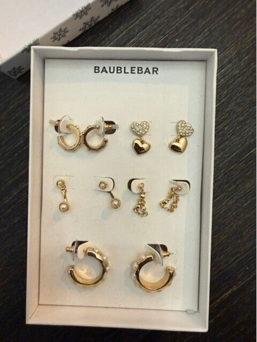 NEW Baublebar earring set from Nordstrom Gold toned 5 pairs